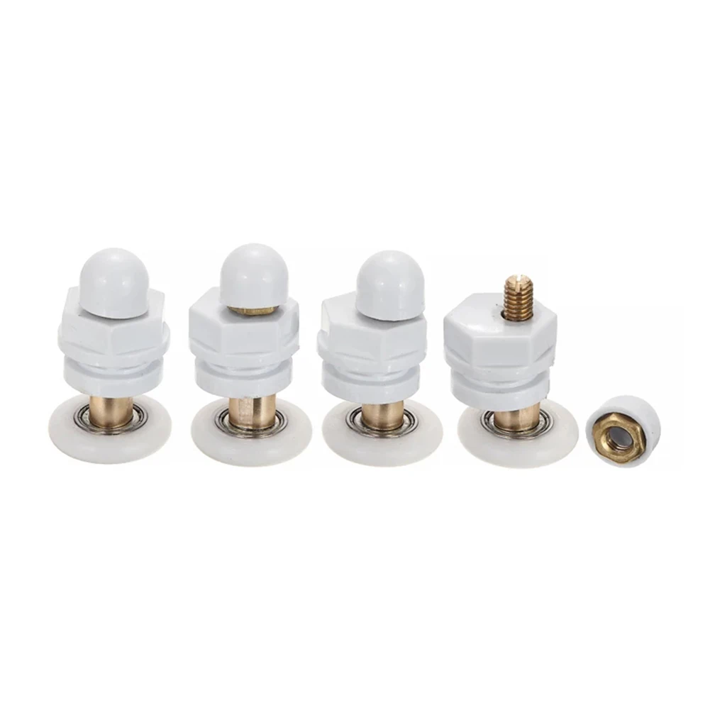 Description Picture 6 of item4pcs Shower Door Rollers 19/23/25/27/29mm Durable Rooms Cabins Pulley Shower Room Roller /Runners/Wheels For 4-8mm Glass Doors