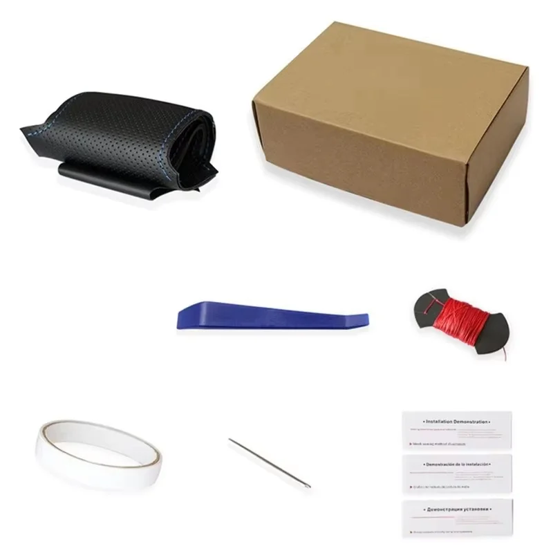 Coprivolante per auto cucito a mano in pelle scamosciata antiscivolo per Tesla Model 3 2015-2021 Model Y 2019-2021 Accessori interni auto - immagine 6