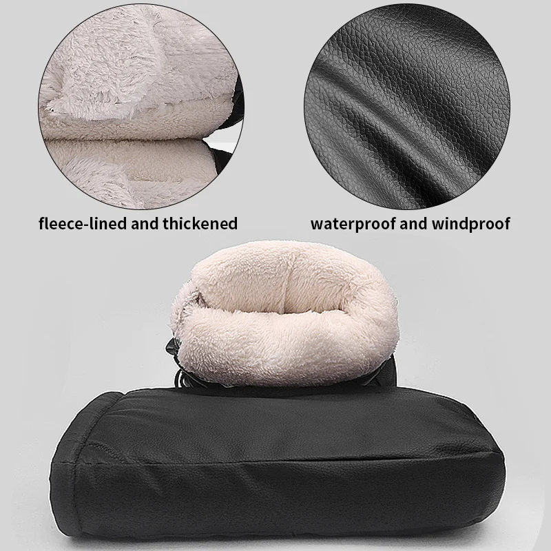 Motorcycle Handlebar Muffs Windproof Winter Gloves Waterproof Handmuffs Bicycle Handle Cover