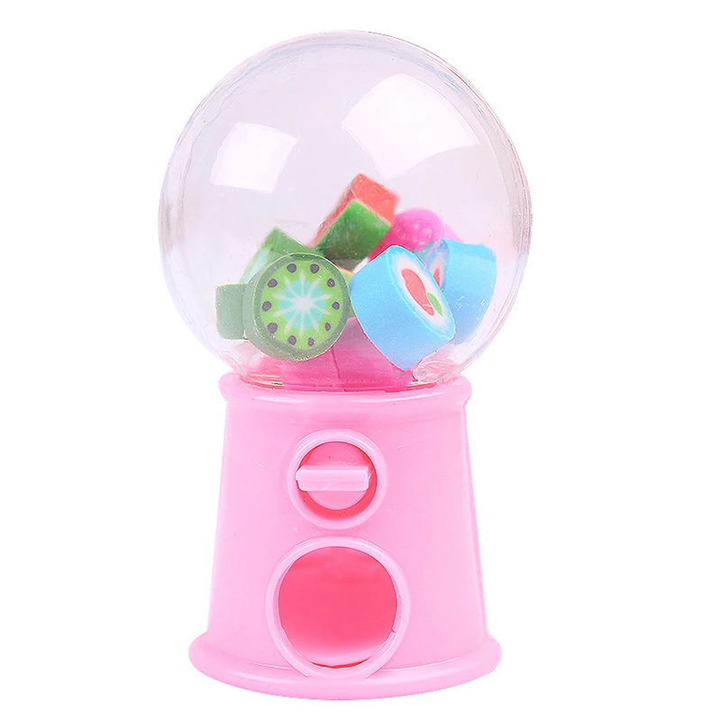 Cute Mini Gashapon Machine Design Gomme Da Cancellare Cartoon Fruit Gomme Da Cancellare Bambini Kawaii Cancelleria Strumento Di Correzione Forniture P