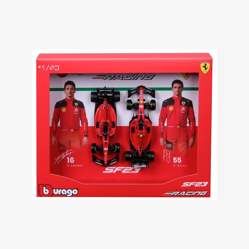 재고 있음 Bbugo 1:43 2023 F1 챔피언 드라이버 레이싱 세트 합금 마이크로 다이캐스트 통합 모델 맞춤형 장난감 선물 컬렉션