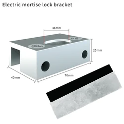 Frameless Glass Door Electric Lock with Stainless Steel Clamp and U - Bracket (Door clip)