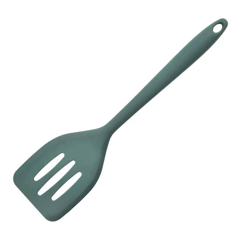 Silicone Long Flipper Slotted Spatula Turner Non stick Heat - Temu