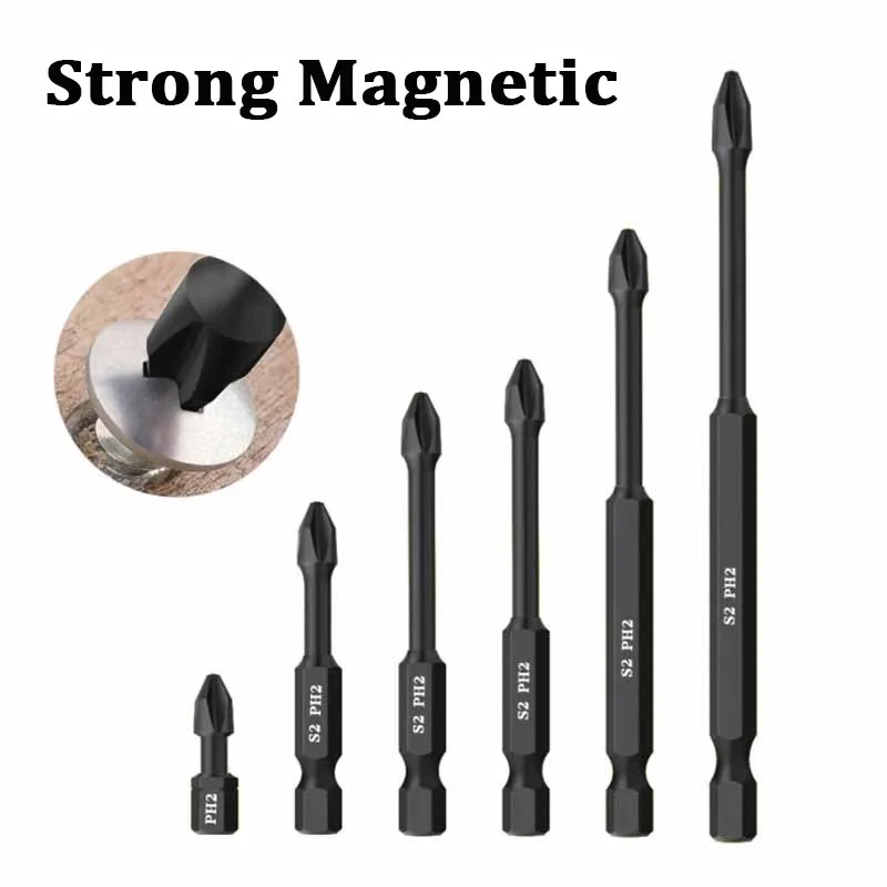 Strong Batch Head Cross Electric Screwdriver Set Hexagon Handle Lengthening High