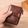 Retro Men Wallet Many Card Slots Faux Leather Portable Cash Holder Handbag Waterproof Wallet Credit Card Wallet for Business 1