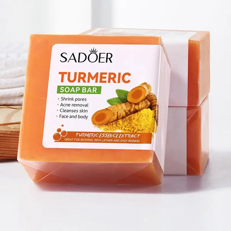 Turmeric Soap Bar Natural Soap For Women Turmeric Skin Clearing Bath Bar Organic Natural For Oily Sensitive Skin