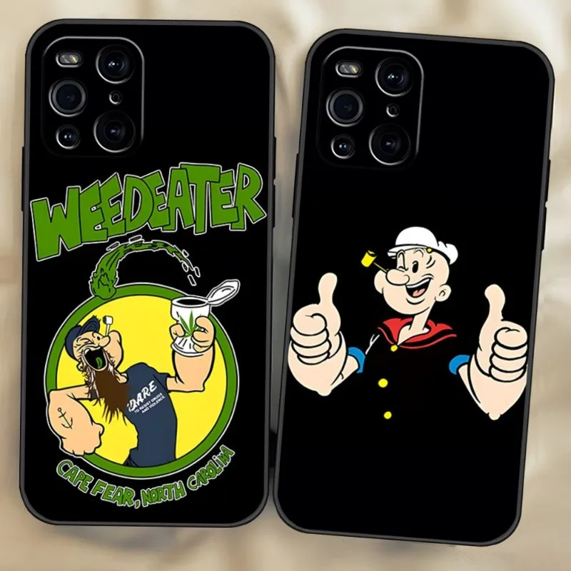 Custodia Per Telefono Con Spinaci Popeye Per Oppo Find X3 Neo X5 A55 A57 Reno 8 6 Pro 7 A16 A74 K9 K9S A92 A93 A54 A94 Cover Posteriore