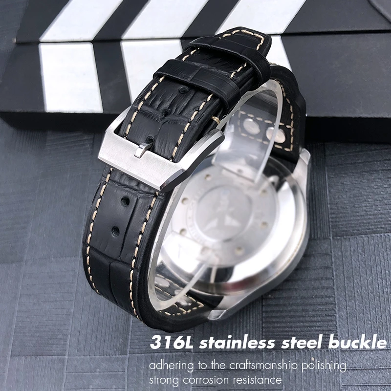 IWC ビッグパイロットフォールディングクラスプ 互換品】腕時計 ベルト バンド 交換 IWC ビッグパイロット 互換