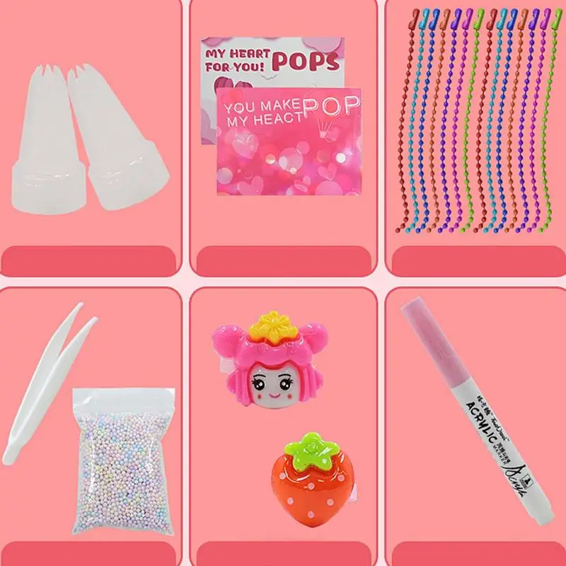 Cute Cartoon Stickers Cream Glue DIY Guka Card Set Goo Card Sticker Gift Box Children Gifts Ins Craft Material Kit Creative Toy