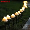 LED Solar Light String Outdoor Waterproof Mushroom Lawn Light Garden Courtyard Terrace Trail Landscape Decoration Lighting 1