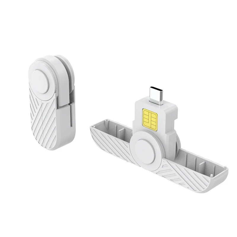 

Foldable USB Type C Common Access Smart Card SIM Card/IC Bank Chip Card Reader Compatible With Macos Smart Phone