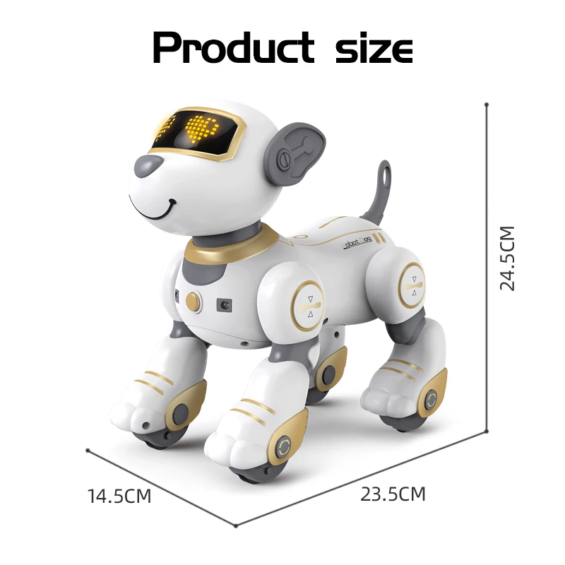 Funny RC Robot Electronic Dog Stunt Dog Voice Command Programmable Touch-sense Music Song Robot Dog Toys for Children's Gift 6