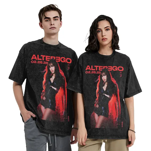 Women's Lisa Alter Ego KPOP Short Sleeve Oversized Graphic T