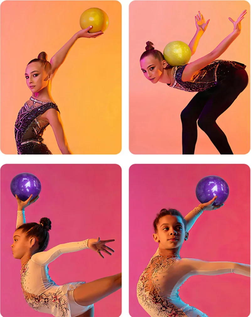 Gymnastics Ball 15/18cm Explosion-Proof Girl Gymnastics Ball Training For Kids Dance Practice Exercise Competition Rhythmic Gymnastics Ball