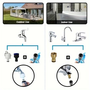 Pet Bath Massage Brush with Shower Head, 86.6inch Rubber Hose, Silicone Glove, Multi-functional Dog & Cat Cleaning Supplies, Out 4