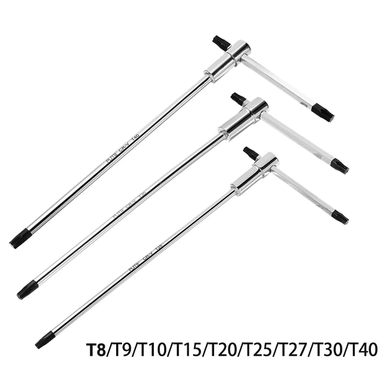Vue complète de la clé Torx à poignée coulissante en T
