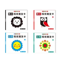 Montessori Baby Visual Stimulation Card Toy Black White Flash Cards High Contrast Visual Stimulation Learning Toys for Children 2