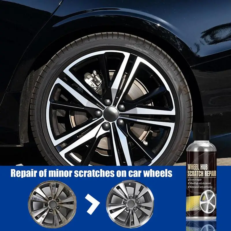 100ml Car Tire Shine Multifunctional Car Tire Scratch Remover Portable Tyre Shine Vehicle Wax Polish for Trucks Motorcycles