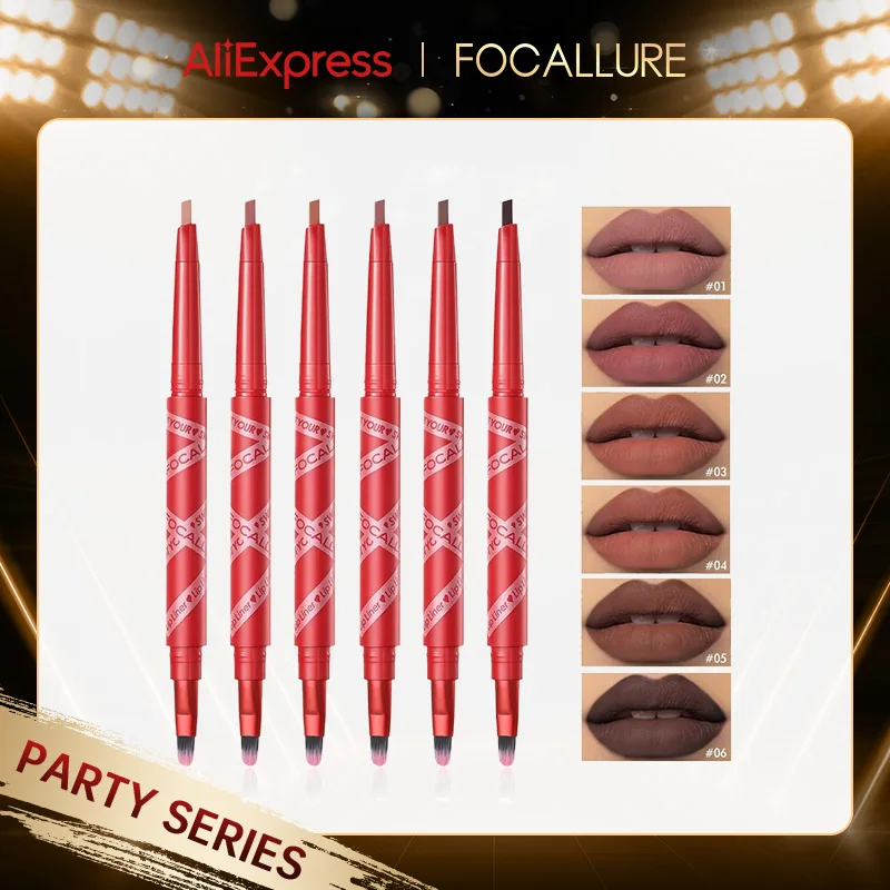 FOCALLURE Matte Lipliner Natural Waterproof Long lasting Charming Lip