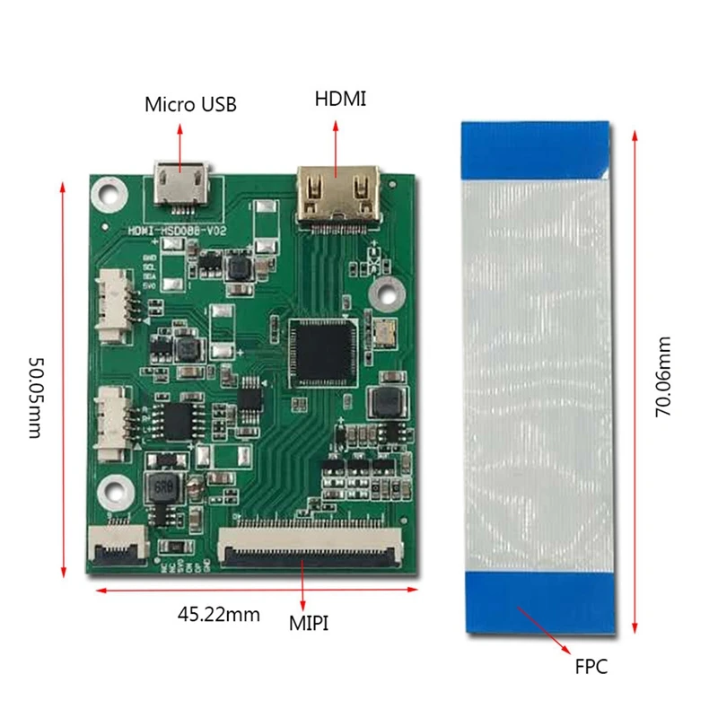 8.8 ġ 1920X480 ػ 600   LCD ÷, MIPI ̽, ̹ 尡ִ HSD088IPW1-A00