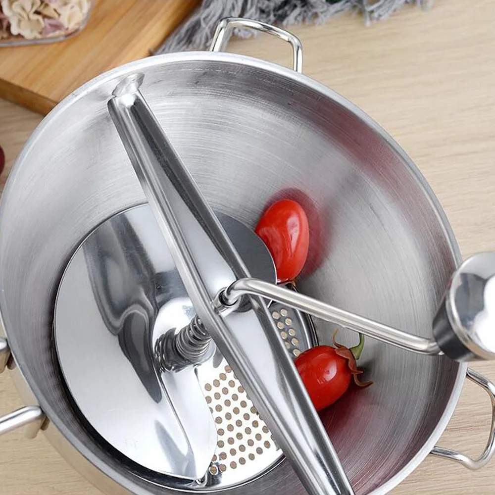 Multi-functional Manual Food Grinder Stainless Steel Jams Machine Making Vegetable Crusher Fruits Puree Pressing Kitchen Tools