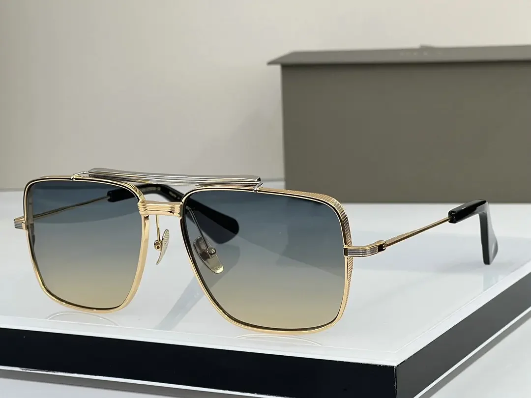 

2023 Fashion Luxury Durable Classic Square Frame Retro Pilot Men's Sunglasses Vintage Brand Design Chic Sunglasses Alloy frames