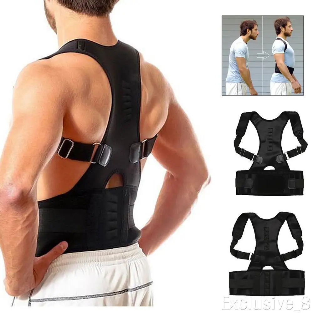 

Back Posture Corrector Adjustable Magnetic Shoulder Corrective Therapy Corset Brace Belt Lumbar Support Straight Correction