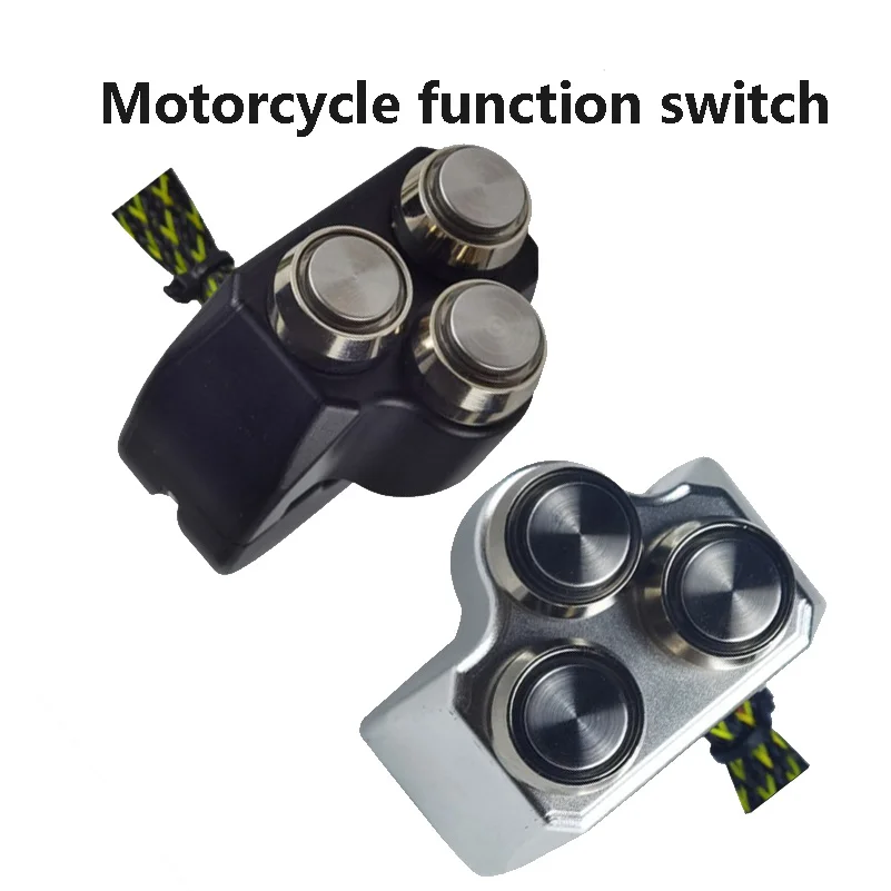 

Universal CNC Aluminium Alloy Motorcycle Handlebars Switch With LED Control Kill Horn Button Headlight Switch/ Brake