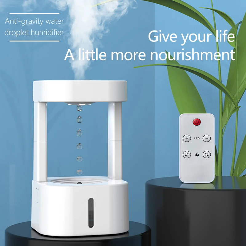 

Anti-Gravity Water Drop Humidifier Air Humidifier LED Water Droplets Diffuser Air Purifiers For Home Car Bedroom Office