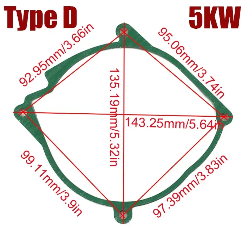 5/20/50X 2KW/5KW Car Truck Air Diesel Heater Blower Fan Motor & Burner Gasket for Chinese Heater Eberspacher Airtronic D2 D4 D4S