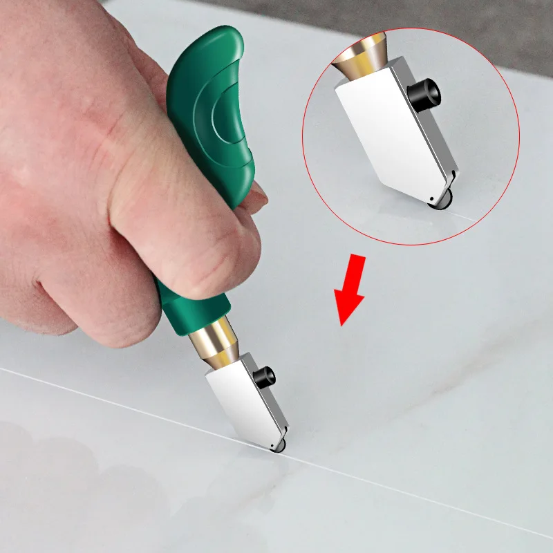 Professional Glass Cutter Cutting Tools Diamond Glass Tile Cutting Tool Manual DIY Tile Tool Set Construction Glass Cutter Tile Glass Cutter Tile Cutting Tool