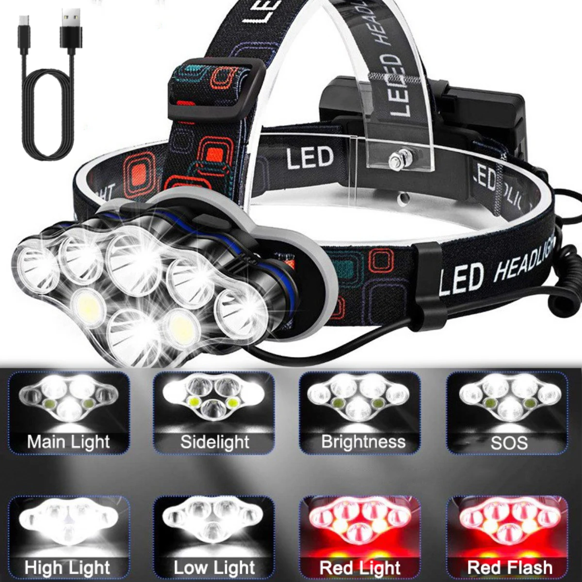 Рисунок 4 - UltraFire K07 High Power 7 светодиодный