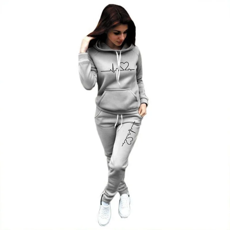 backwoods hoodie 2022 Best Sellers 2 Piece Women's Hoodie and Pants Printed Activewear Women's Pullover Sweatshirt with Pockets Set white sweatshirt