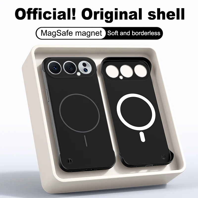 Honor 500 Pro Frameless Shockproof Hard Case with Magnetic Wireless Charging - Matte Ultra Thin PC Cover