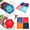 Rolling Folding Square Hexagon Dice Game Storage Tray Holder Double Sided Thick PU Leather Dice Mat Office Supply For Small Item 1