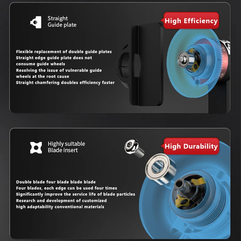 AOCKE AX3 Series Pneumatic Chamfering Gun Chamfering Tool Air Mini Grinder Deburring Beveling Trimming Machine Metal Repair
