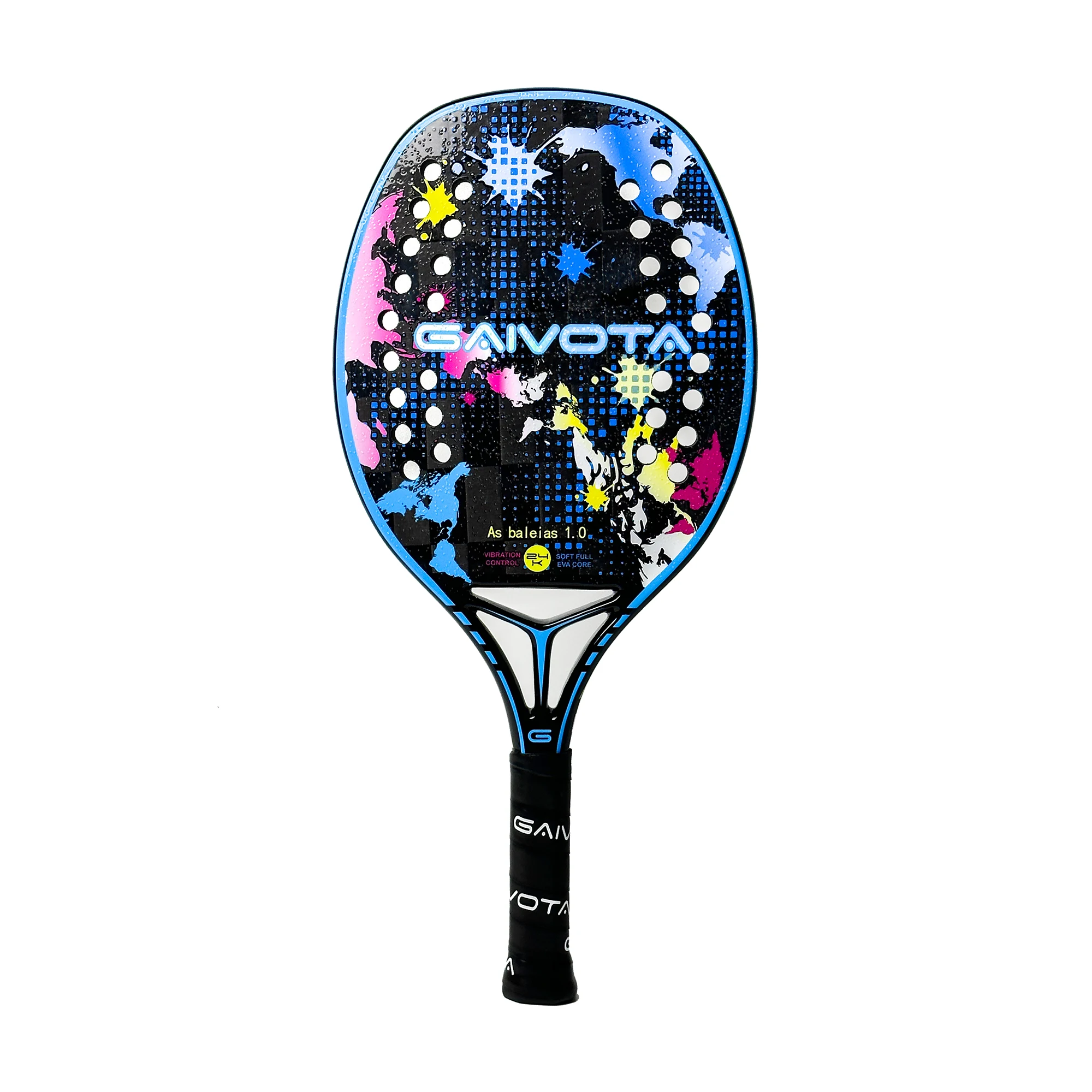 Gaivota beach Tennis racquet 24K carbon belt backpack