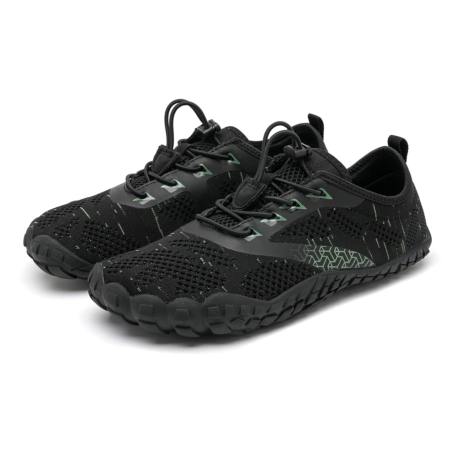 SAGUARO Unisex blotevoeten-schoenen outdoor teenschoenen met brede teenbox & zero-drop zool, maten 36-48, as-grijs, 46 EU