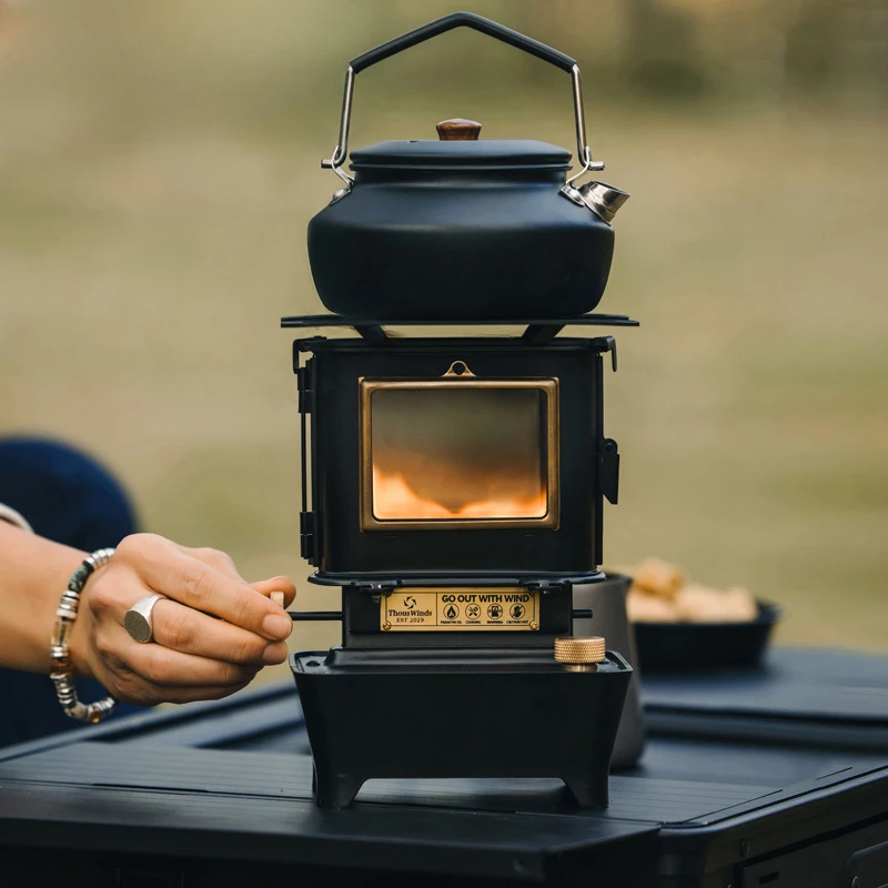 Thous Winds Fire Dance View Fire Oil Lamp Stove Heater Outdoor Camping Kerosene Lamp Tea BBQ Grill 3
