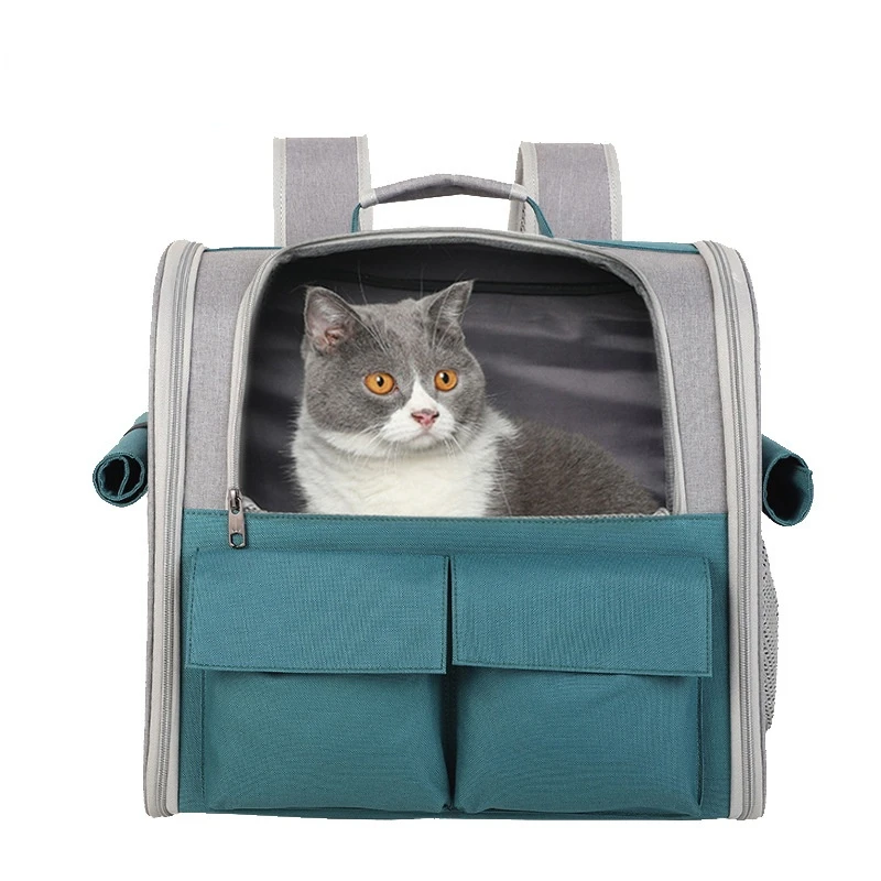 

Pet Pullbar Box, Universal Outdoor Travel Large Space Portable Cat and Dog Travel, Multi Functional Breathable Backpack, Pet Car