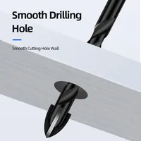 ExactBit Cross Hex Tile Drill Bit For Glass Concrete Ceramic Tile Hole Opener Tunsten Carbide Hard Alloy Bits Set Tools 3-12mm 4