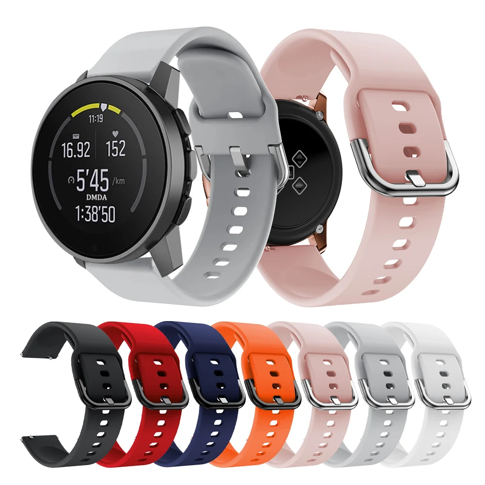 Sport Soft Silicone Watchband - Premium Fitness Bracelet Accessory, 20-22mm Strap