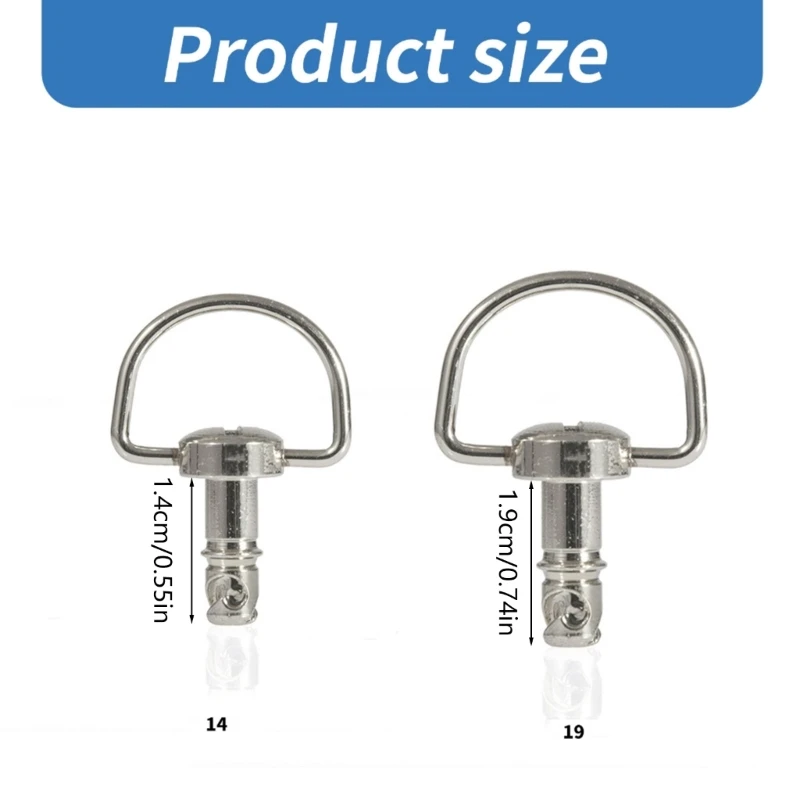 Motorcycle quick release race fasteners 1/4 turn 14mm 19mm D-Rings race fairing fastener bolts screws T3EF