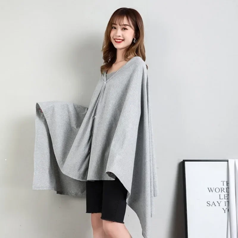 Pure Cotton Postpartum Outing Nursing Towel Fashionable Nursing Towel Clothing Anti-exposure Fig Leaf Shawl