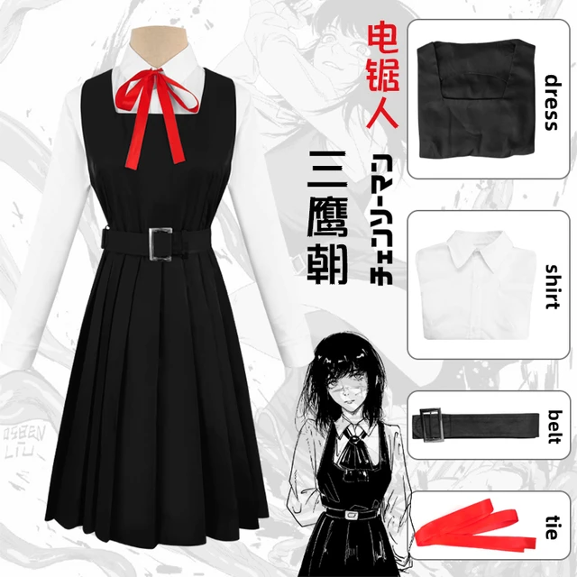 Anime Chainsaw Man Makima Angel Devil Cosplay Costume Wig Black Suit Shirt  Pants Coat Halloween Party Role Play Uniform Girls - AliExpress