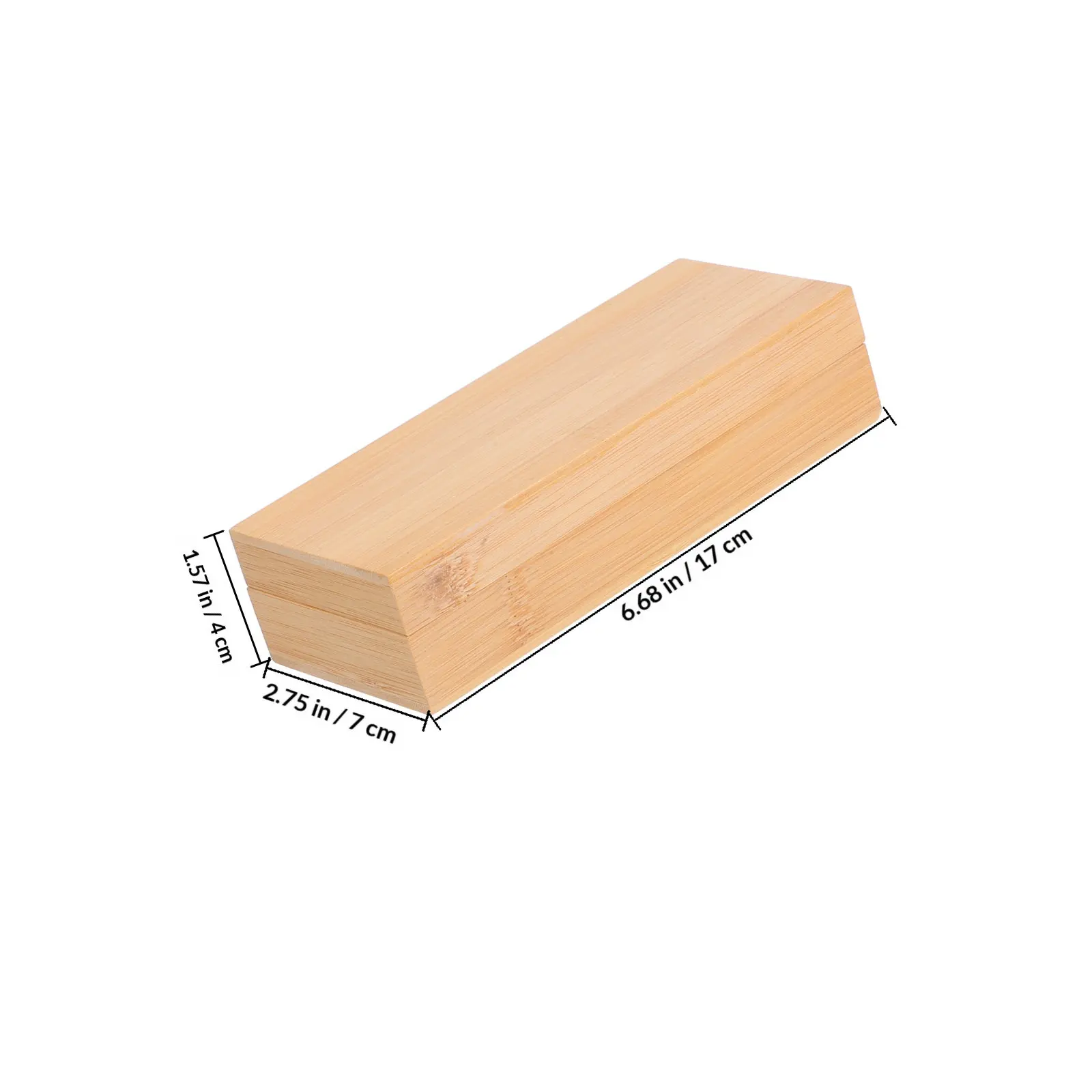 뚜껑이 있는 대형 직사각형 나무 수납 상자, 손으로 광택을 낸 매끄러운 표면, DIY 프로젝트 및 문구류용 미완성 원목