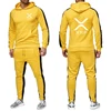 2025 Cryptocurrency Ripple XRP Men Print Spring Autumn Solid Color Two-piece Sets Hoodie + Pants Sports Leisure Comfortabe Suit 5