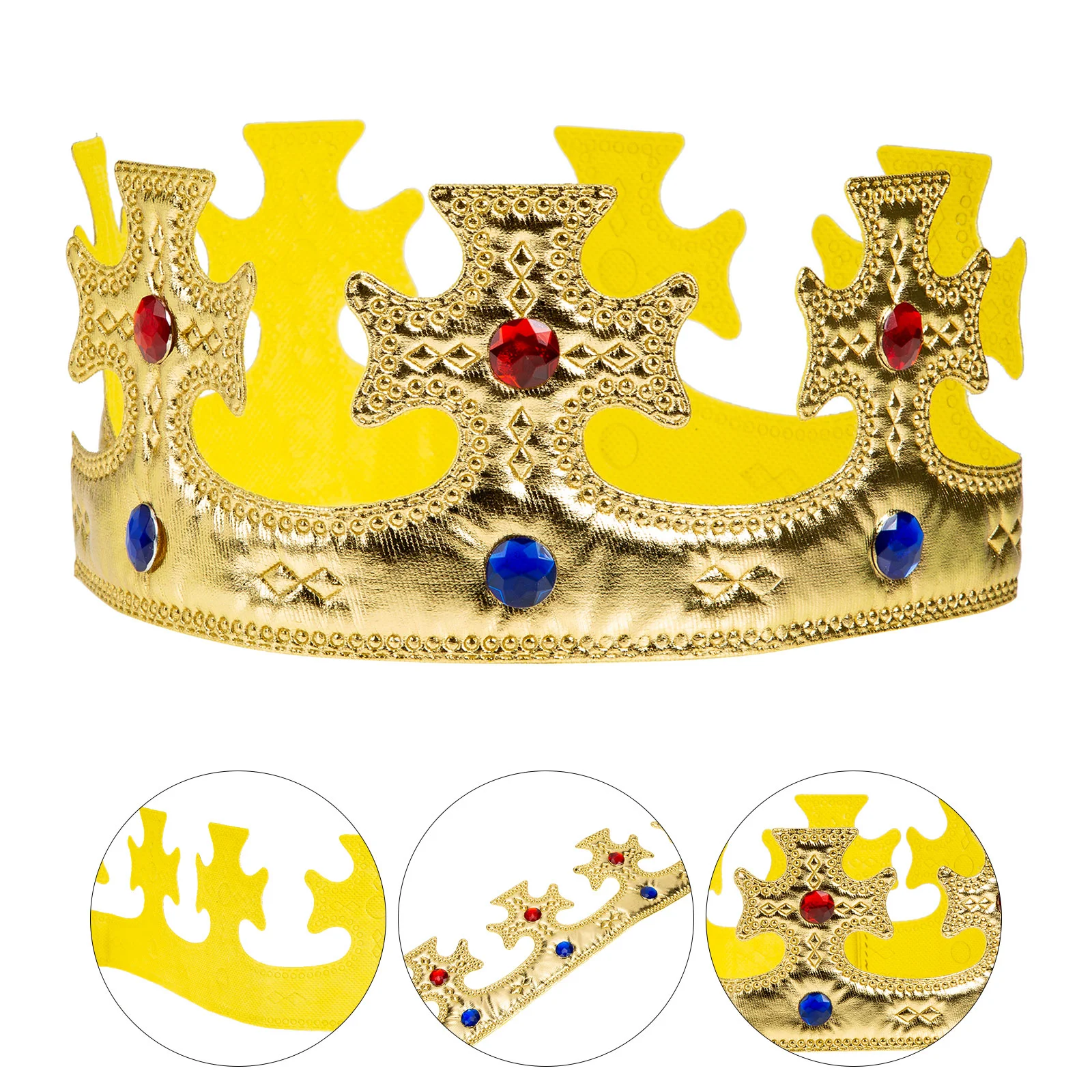 

Tiara Halloween Costumes Kids Crown Boys Performance Props Prince Makeup King Creative Cloth Baby Role Play