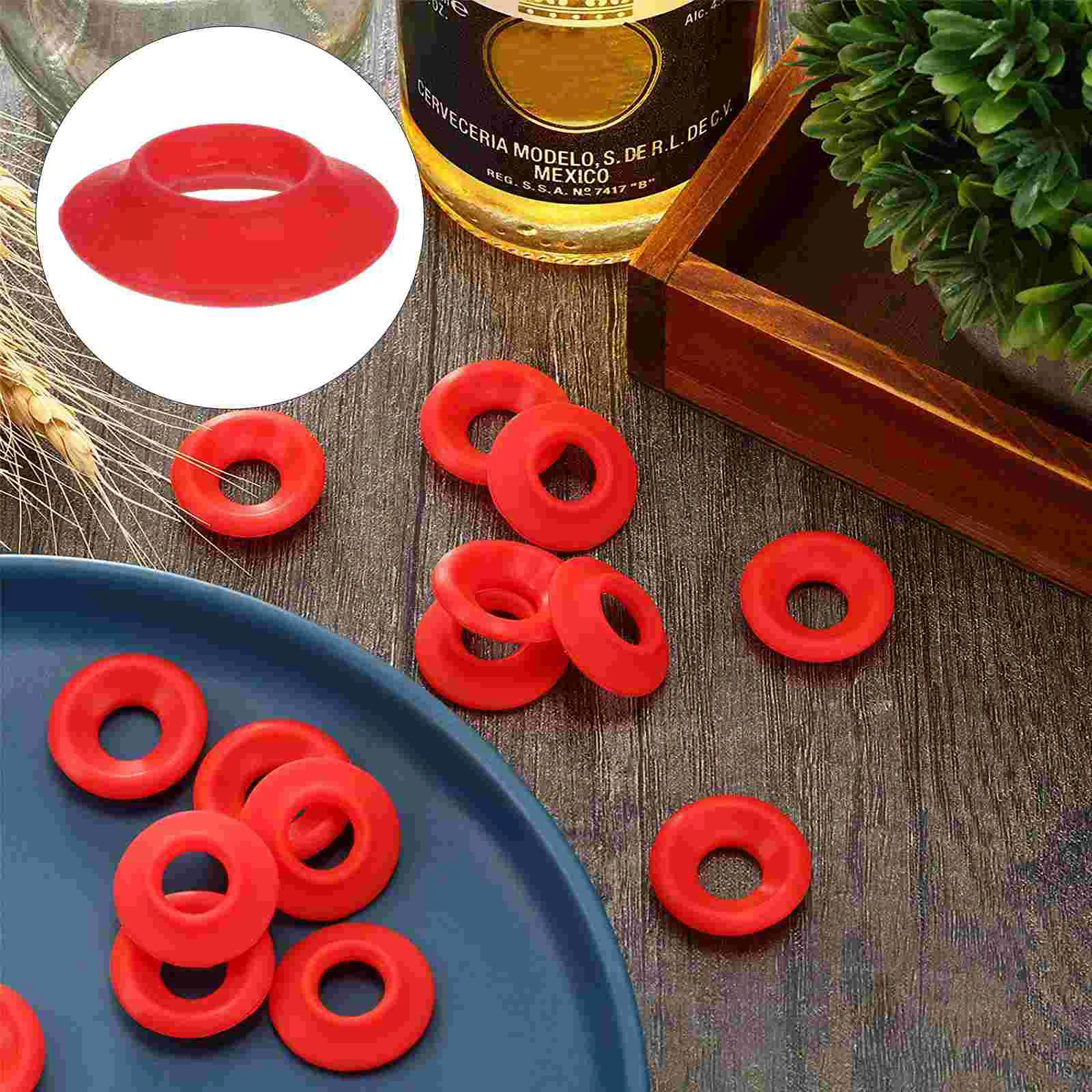 

24 Pcs Sealing Cap Bottle Washer Sealer Leak-proof Gasket Plastic Swing Gaskets