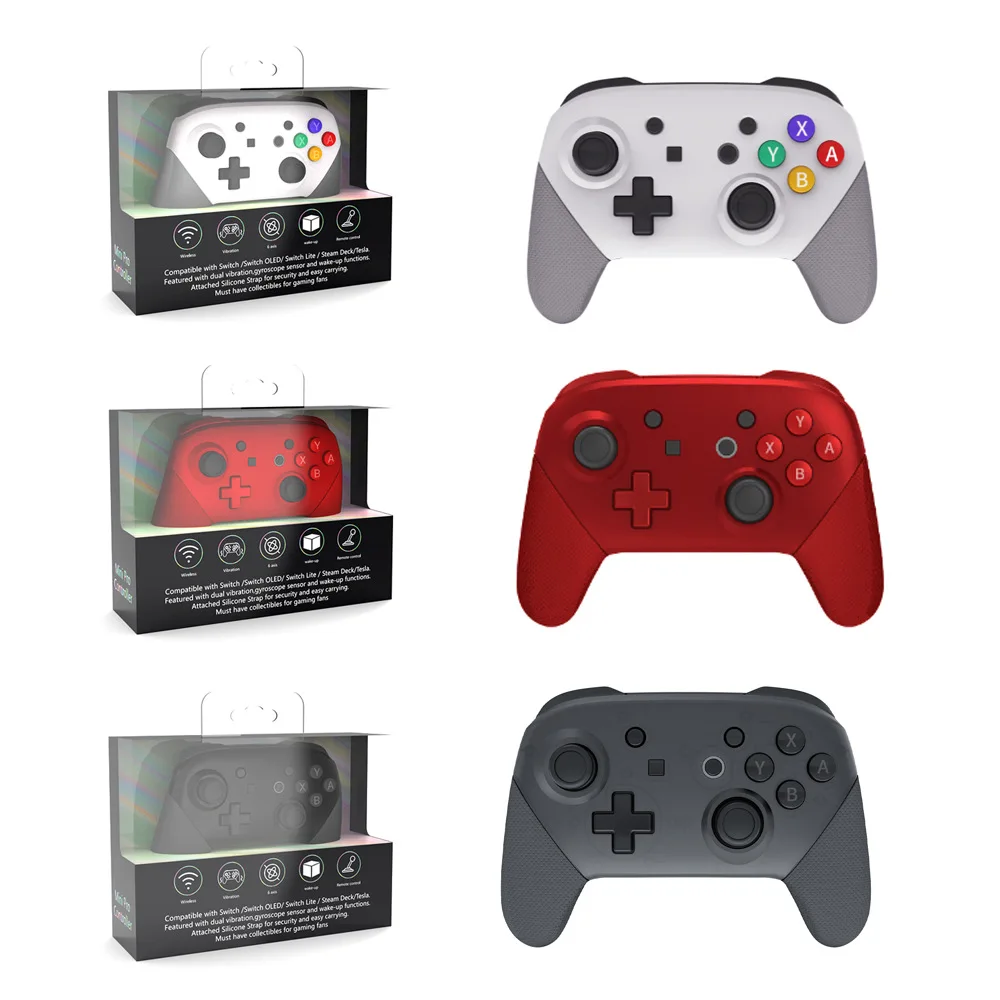 Bluetooth-Compatibile Pro Gamepad Per Switch/Lite/Oled/Steam Deck Console Pc Wireless Gamepad Videogioco Controllo Joystick Usb